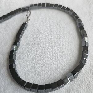 Square Hematite Bead Bracelet